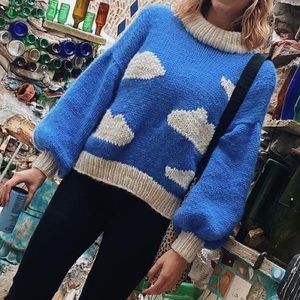 Handmade Knitted Cloud Sweater
